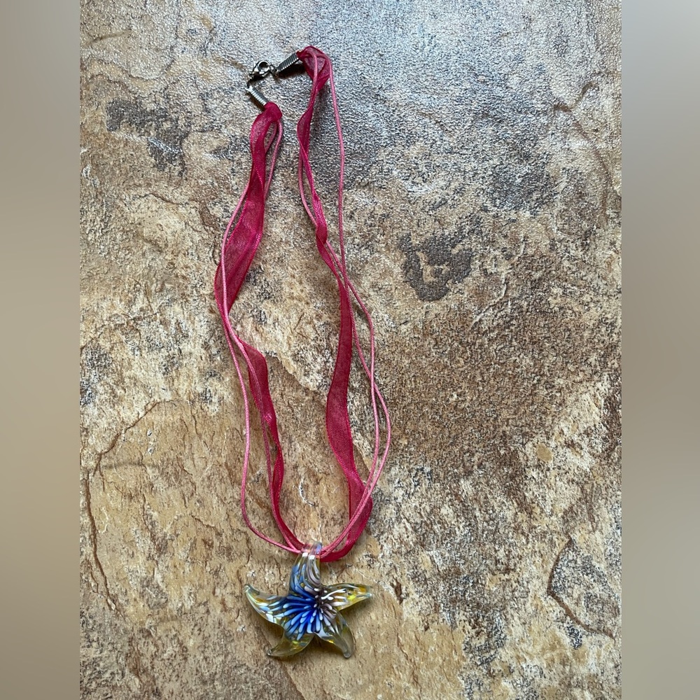 Glass Star Necklace